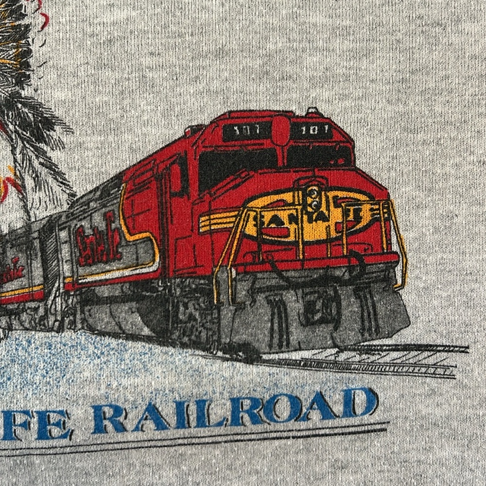 Santa Fe Railroad grey sweatshirt size L - Picture 6 of 10